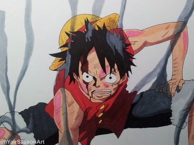 Drawing Monkey D. Luffy - Gear Second