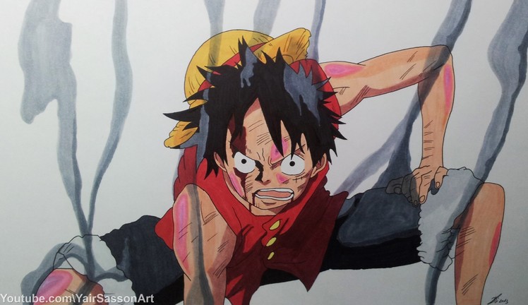 Drawing Monkey D. Luffy - Gear Second