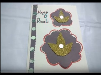 Easy Diwali Greeting Card Making Idea