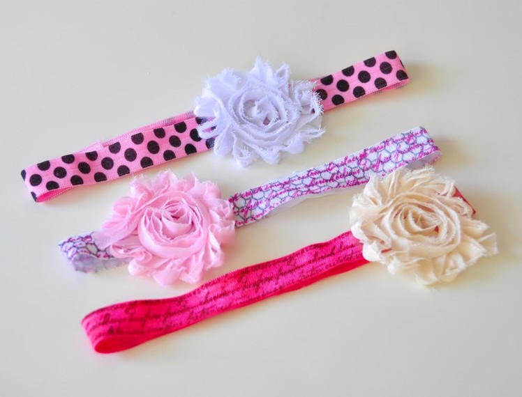 Easy to Make Stamped Elastic Hair Bands