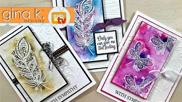 Gina K  Designs  & Unity Stamp Co - Emboss Resist Two Ways