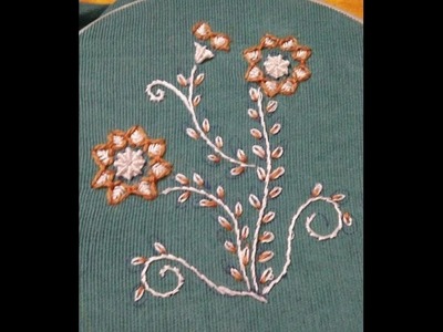 Hand embroidery - beautiful design with basic stitches