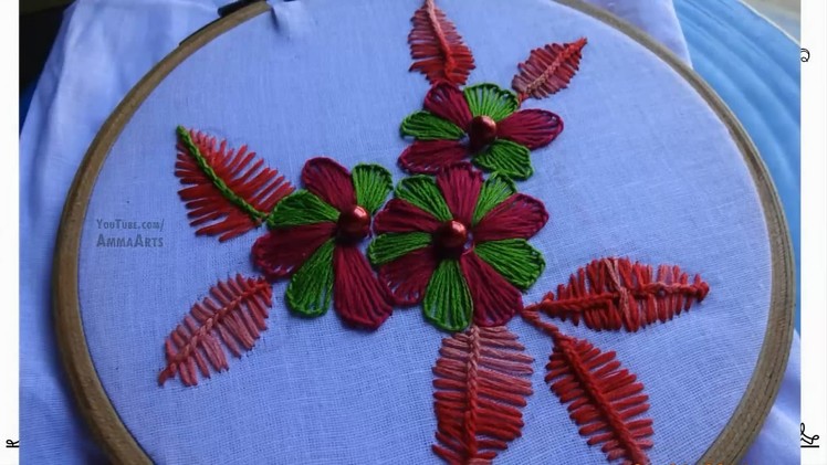 Hand Embroidery Buttonhole Stitch by Amm Arts