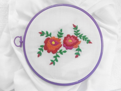 Hand Embroidery - Multi Colour Roses Stitch