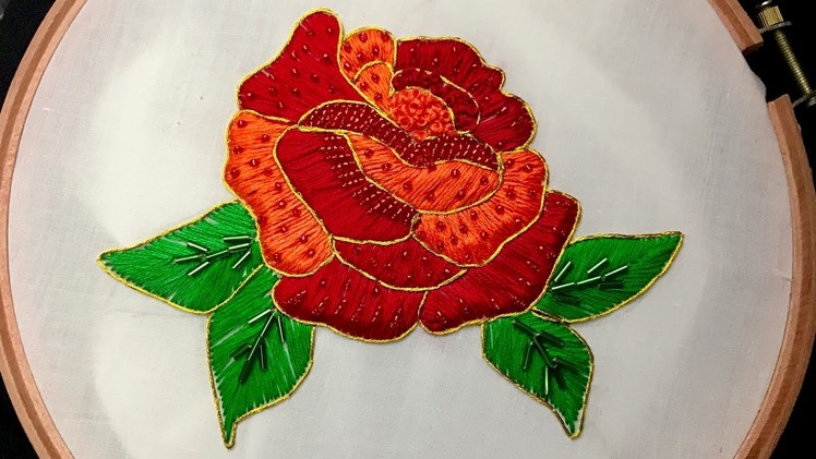 Hand Embroidery: Rose Embroidery (Fancy)