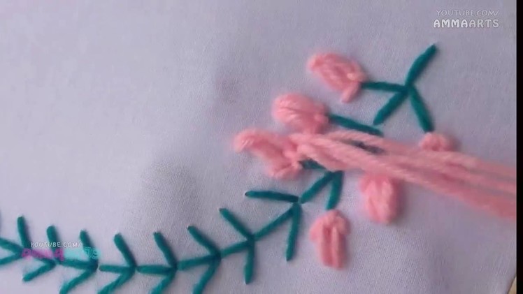 Hand Embroidery Small Flower Stitching Hand Stitch By Amma Arts