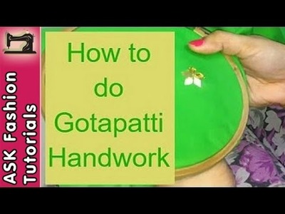 Handwork - Gotapatti work (in Hindi)