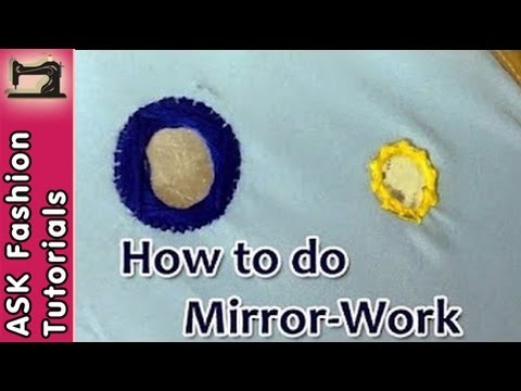 Handwork - Mirror work Embroidery Work in Hindi