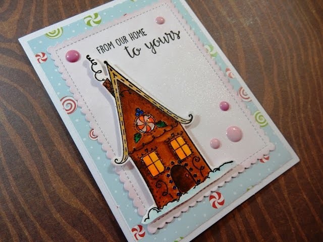 Holiday Card Series 2016 | Day 7 of 25 | Stamping Bella Gingerbread House