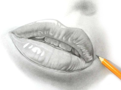 How I Draw Lips - Realistic Pencil Drawing