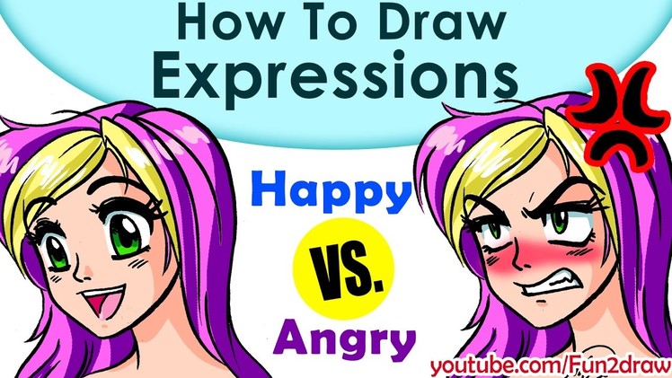 How to Draw a Face! 2 Anime, Manga Expressions! Fun2draw