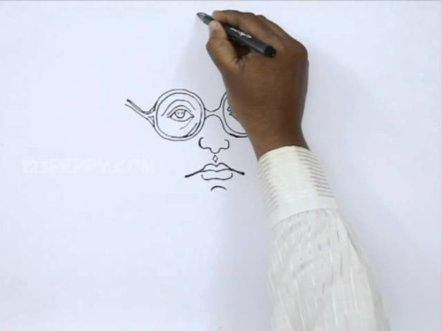 How to Draw Dr.Ambedkar