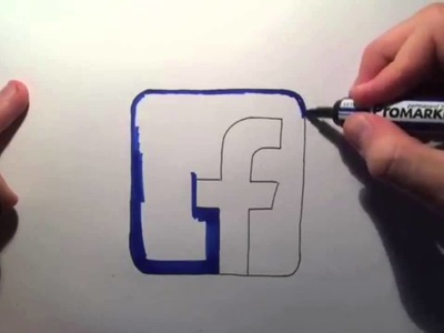 How To Draw The Facebook Logo