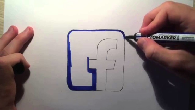 How To Draw The Facebook Logo