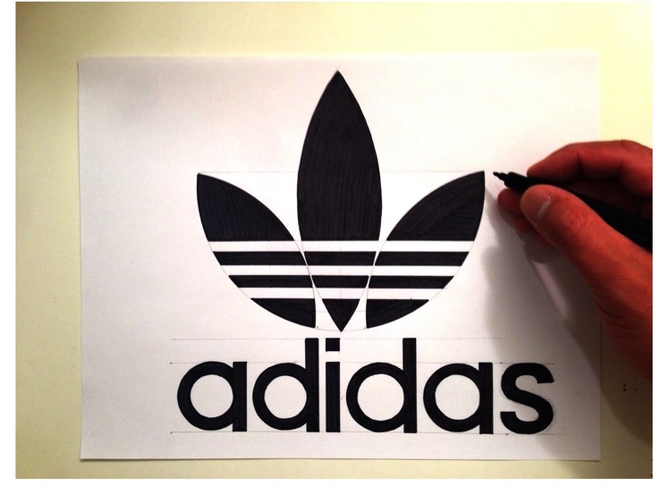 How to Draw the Original Adidas Trefoil Logo