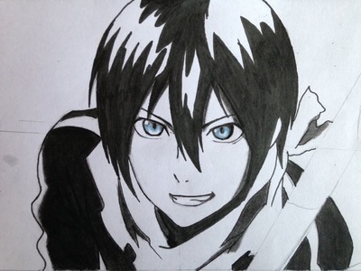 How to draw yato (Noragami)