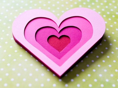 How to Make - 3D Greeting Card Valentine's Day Heart - Step by Step DIY | Kartka Walentynkowa