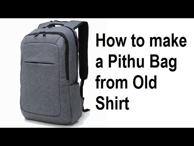 How to make a bag from old shirt
