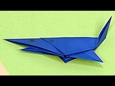 How to make a Paper Shark (Tutorial) - Paper Friends 39 | Origami for Kids