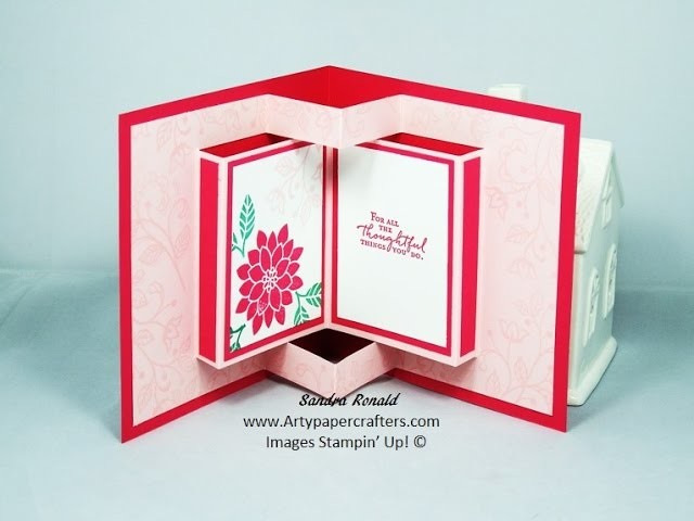 How to Make a Pop-Up Book Greetings Card made using Stampin' Up! Products