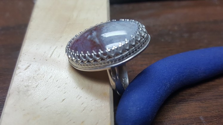 How to make a ring. Sterling silver with gemstone