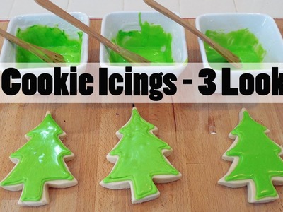 How to Make Cookie Icing Three Ways with Three Looks