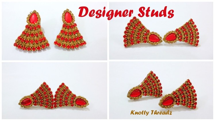 How to make Designer Studs using Cardboard or Paper Base at Home in less than 10 mins | Tutorial |