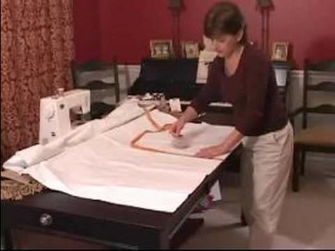 How to Sew Curtains : How to Cut Lining for Valance Curtains