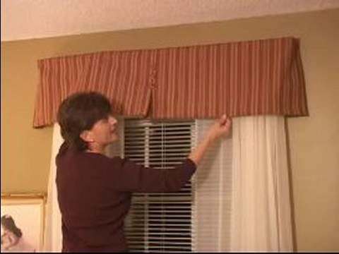 How to Sew Curtains : How To Install Valance Using L Brackets
