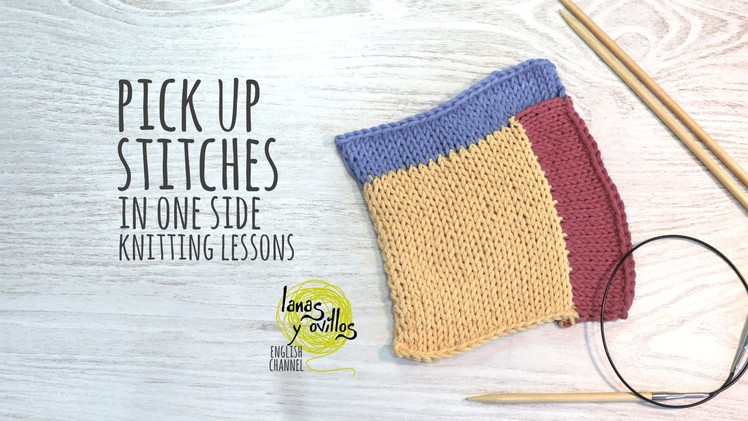 Knitting Lessons - Pick Up Stitches in One Side Knitting