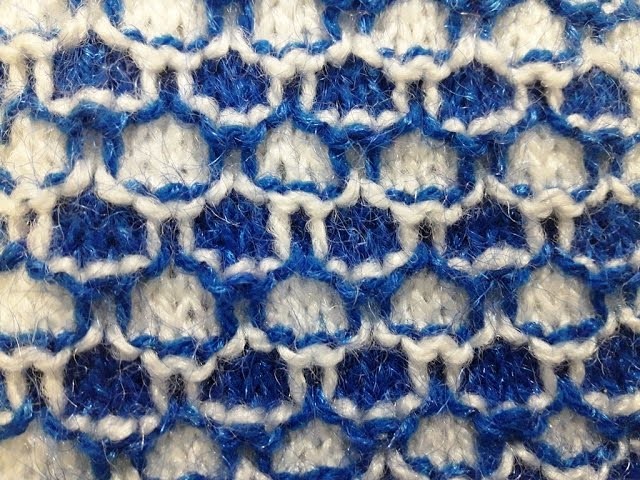 Knitting Stitch pattern no - 20 Hindi - बुनाई डिजाइन - Two color knitting pattern
