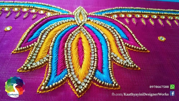 Lotus Design Works in Various Hand Embroidery