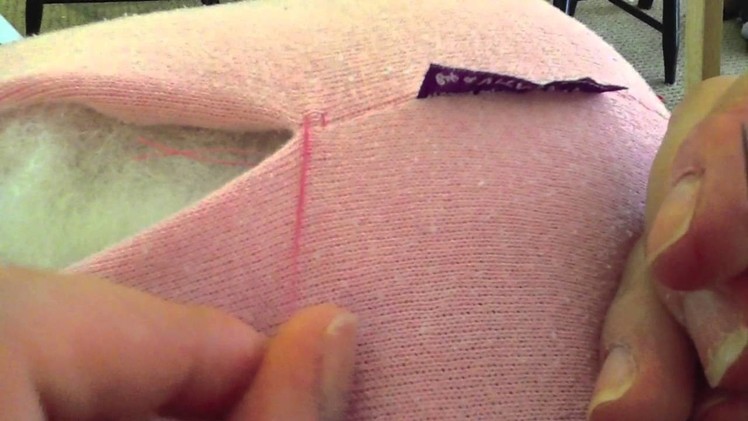 Memory Bear Tutorial: Hand Sewing Stuffing Seams