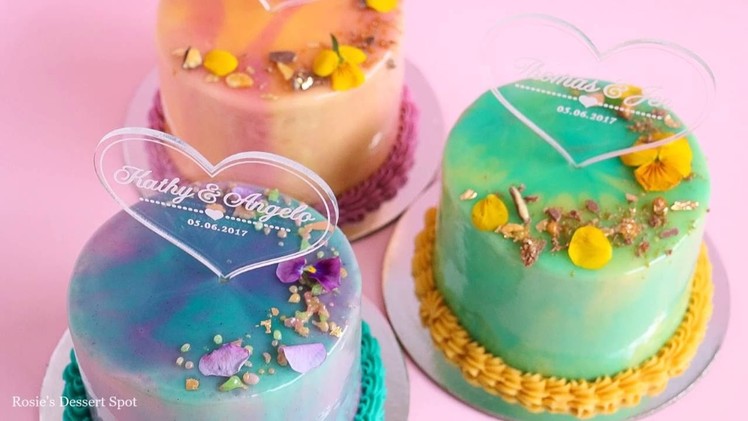 Mini Mirror Glaze Cake Tutorial-  Rosie's Dessert Spot