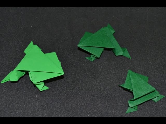 Origami: Jumper Frog. Sapo Saltador