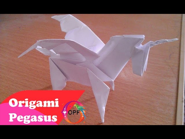 ஜ Origami pegasus tutorial by Duy ஜ How to make origami pegasus tutorial step by step ஜ