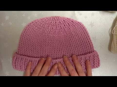 P1 How to crochet my knitted look hats baby and adult versions no visible seams