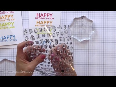 Perfectly Penned + Happy Words Stamps by Jennifer Mcguire