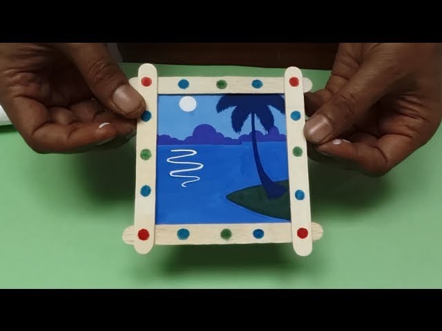 Photo frame with Ice-Cream sticks (Book A. Page 52)