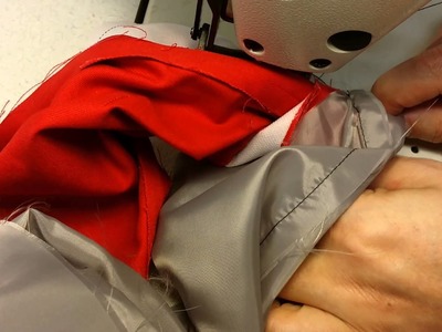 Pre-cut jacket part 22: sleeve hem repeat