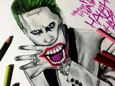 Speed Drawing: Jared Leto Joker from Suicide Squad