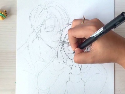 Speed Drawing: ❄️Yuri and Victor✨ (Yuri on Ice!)