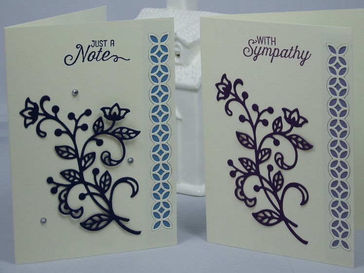 Stampin' Up! Handmade Greetings Card using Flourish Thinlits