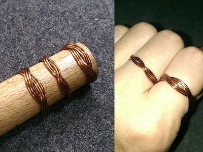 Twisted ring - How to make wire jewelery 176
