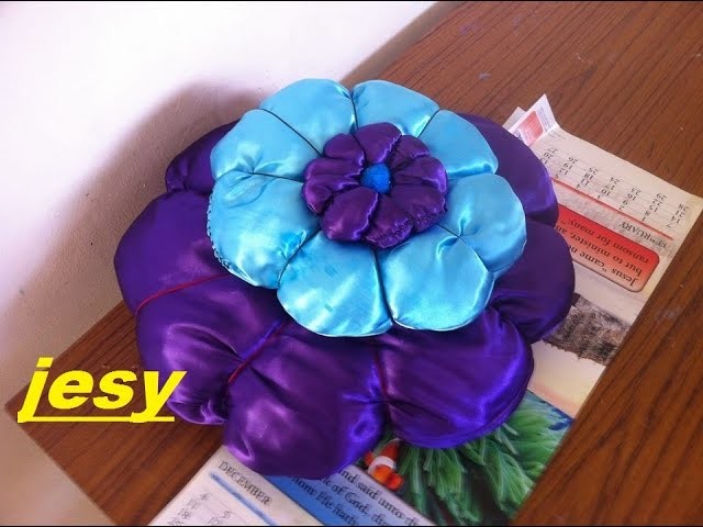 3D   flower cushion by JESY.Easy cushion making