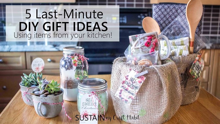 5 Last-Minute, Quick and Easy Gift Ideas you can Make with Items from Your Kitchen