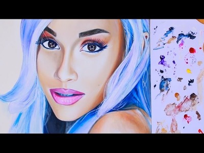 Ariana Grande FOCUS Painting - Inspired by the Official music video