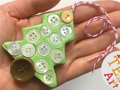 Button Ornament - Salt Dough Tree Ornament