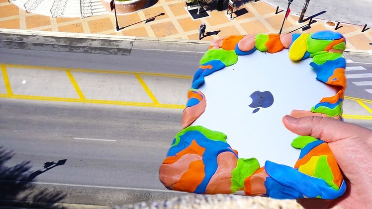 Can Silly Putty Protect iPad Air from Extreme 80 FT Drop Test? - GizmoSlip