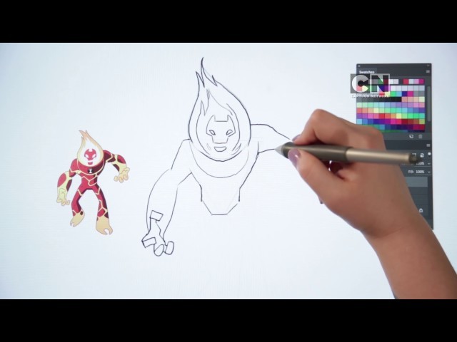 Cartoon Network | How To Draw Heatblast From Ben 10